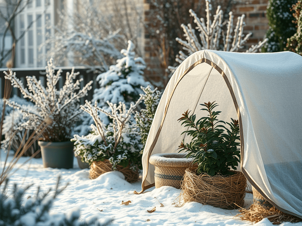 Winterabdeckungen für Pflanzen: Tipps und Materialien